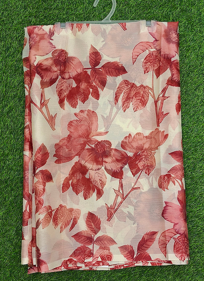 Latest Beautiful Garden Vareli Nara Chiffon Saree without Blouse