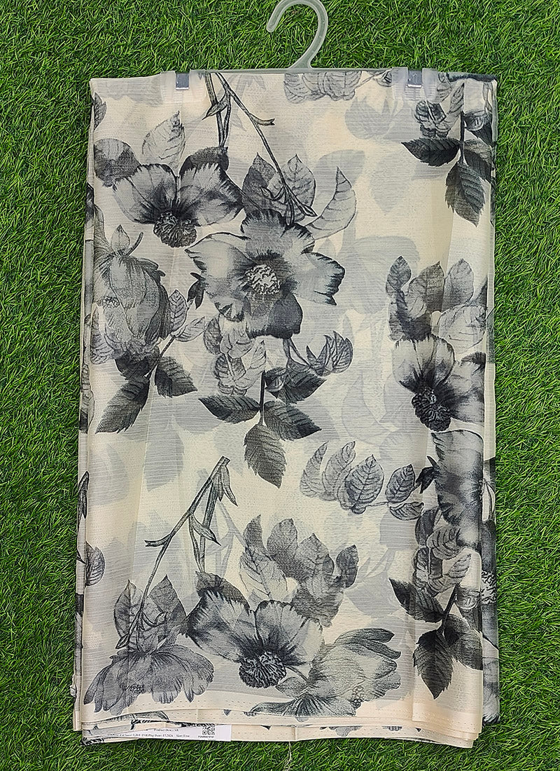 Latest Beautiful Garden Vareli Nara Chiffon Saree without Blouse