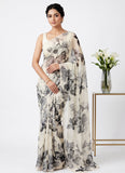 Latest Beautiful Garden Vareli Nara Chiffon Saree without Blouse