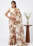 Latest Beautiful Garden Vareli Nara Chiffon Saree without Blouse