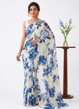Latest Beautiful Garden Vareli Nara Chiffon Saree without Blouse