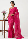 Latest Beautiful Garden Vareli Nara Chiffon Saree without Blouse