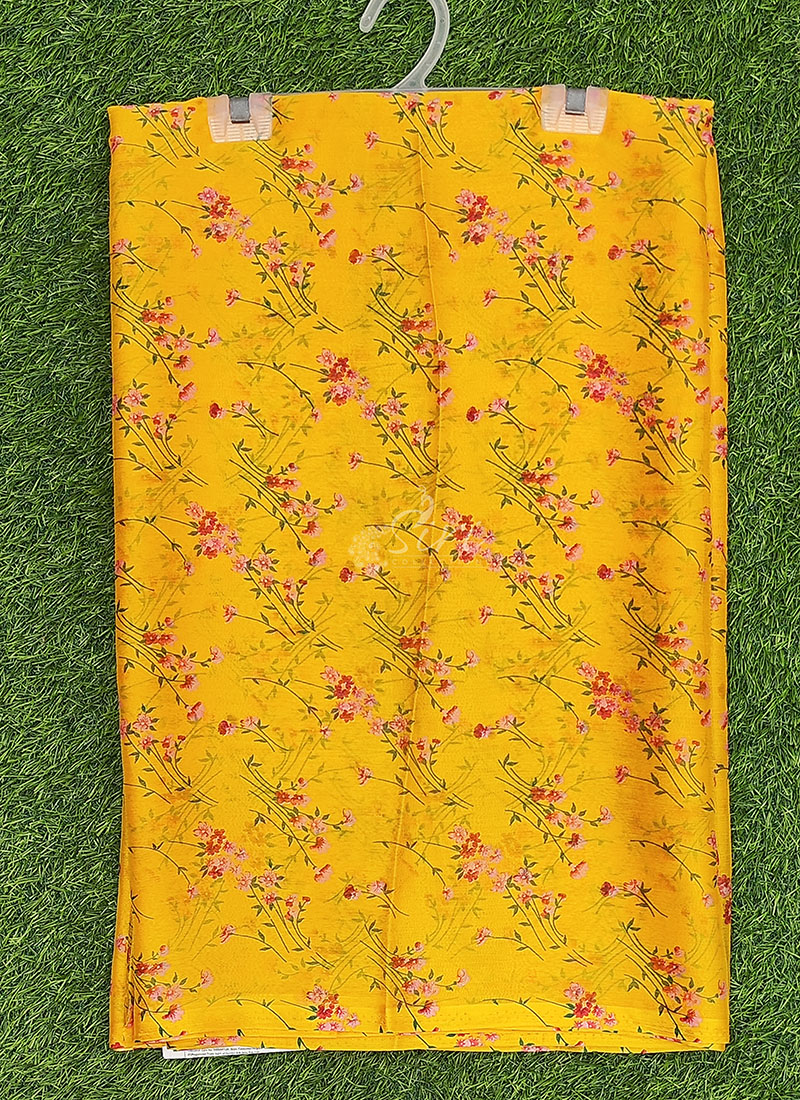 Latest Beautiful Garden Vareli Nara Chiffon Saree without Blouse