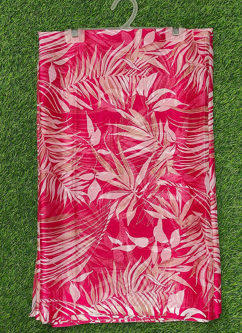 Latest Beautiful Garden Vareli Nara Chiffon Saree without Blouse