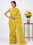 Latest Beautiful Garden Vareli Nara Chiffon Saree without Blouse