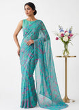 Latest Beautiful Garden Vareli Nara Chiffon Saree without Blouse