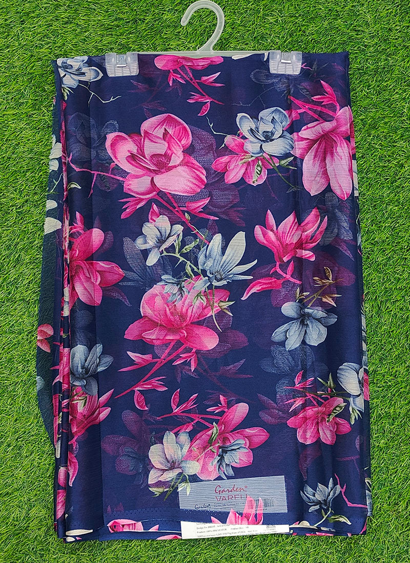 Latest Beautiful Garden Vareli Nara Chiffon Saree without Blouse