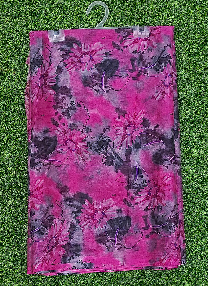 Latest Beautiful Garden Vareli Nara Chiffon Saree without Blouse