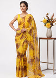 Latest Beautiful Garden Vareli Nara Chiffon Saree without Blouse