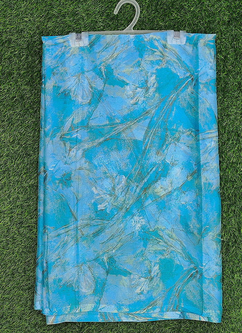 Latest Beautiful Garden Vareli Nara Chiffon Saree without Blouse