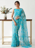 Latest Beautiful Garden Vareli Nara Chiffon Saree without Blouse