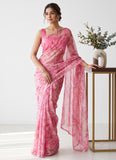Latest Beautiful Garden Vareli Nara Chiffon Saree without Blouse