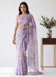 Latest Beautiful Garden Vareli Nara Chiffon Saree without Blouse