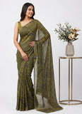 Latest Beautiful Garden Vareli Nara Chiffon Saree without Blouse