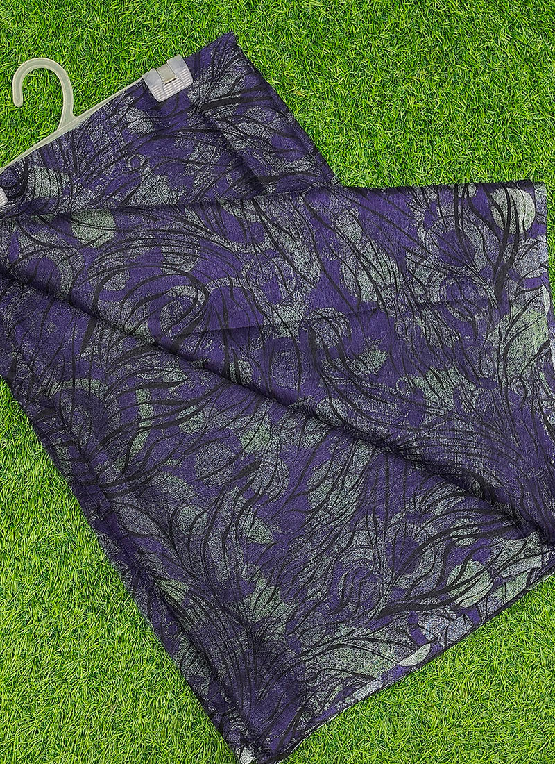 Latest Beautiful Garden Vareli Nara Chiffon Saree without Blouse