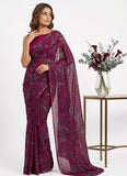 Latest Beautiful Garden Vareli Nara Chiffon Saree without Blouse