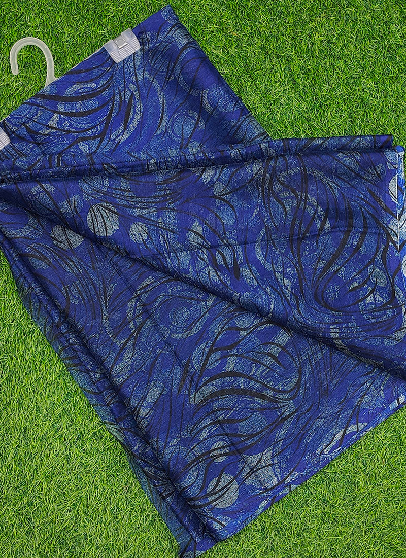Latest Beautiful Garden Vareli Nara Chiffon Saree without Blouse