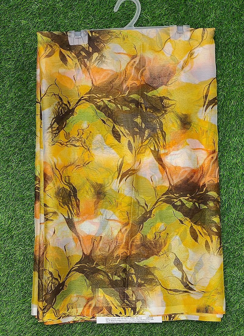 Latest Beautiful Garden Vareli Nara Chiffon Saree without Blouse