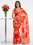 Latest Beautiful Garden Vareli Nara Chiffon Saree without Blouse