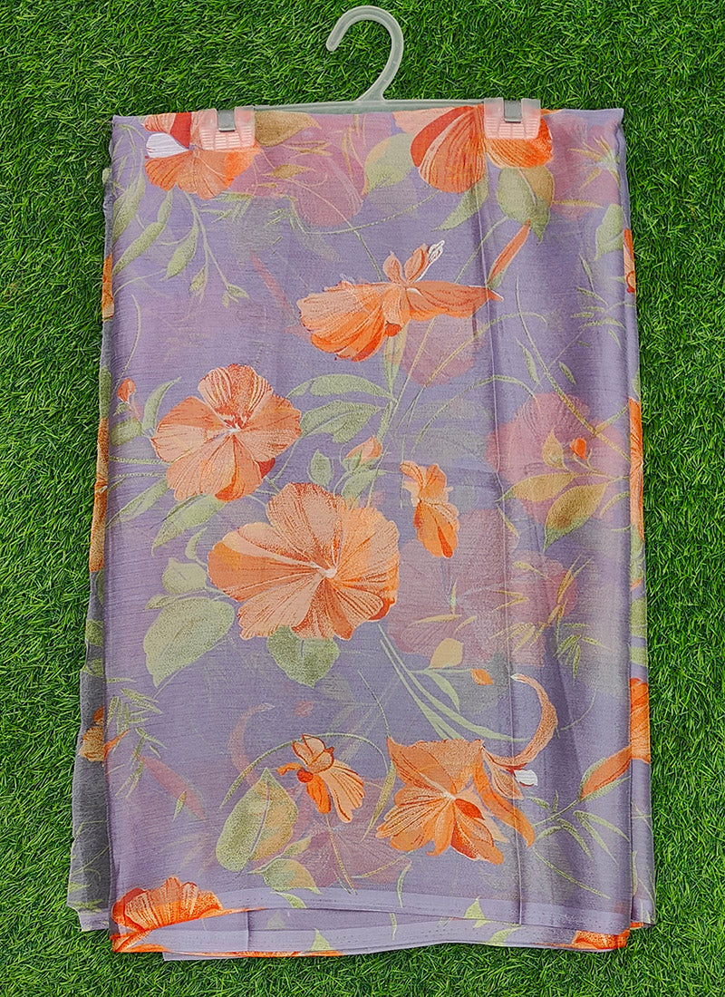 Latest Beautiful Garden Vareli Nara Chiffon Saree without Blouse
