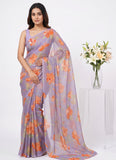 Latest Beautiful Garden Vareli Nara Chiffon Saree without Blouse