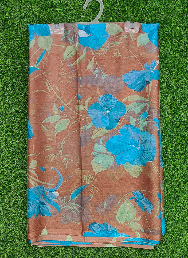 Latest Beautiful Garden Vareli Nara Chiffon Saree without Blouse