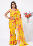 Latest Beautiful Garden Vareli Nara Chiffon Saree without Blouse