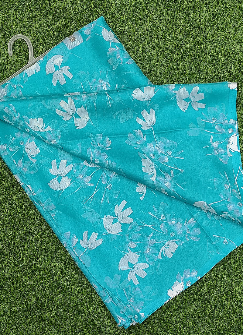 Latest Beautiful Garden Vareli Nara Chiffon Saree without Blouse