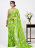 Latest Beautiful Garden Vareli Nara Chiffon Saree without Blouse