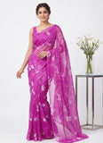 Latest Beautiful Garden Vareli Nara Chiffon Saree without Blouse