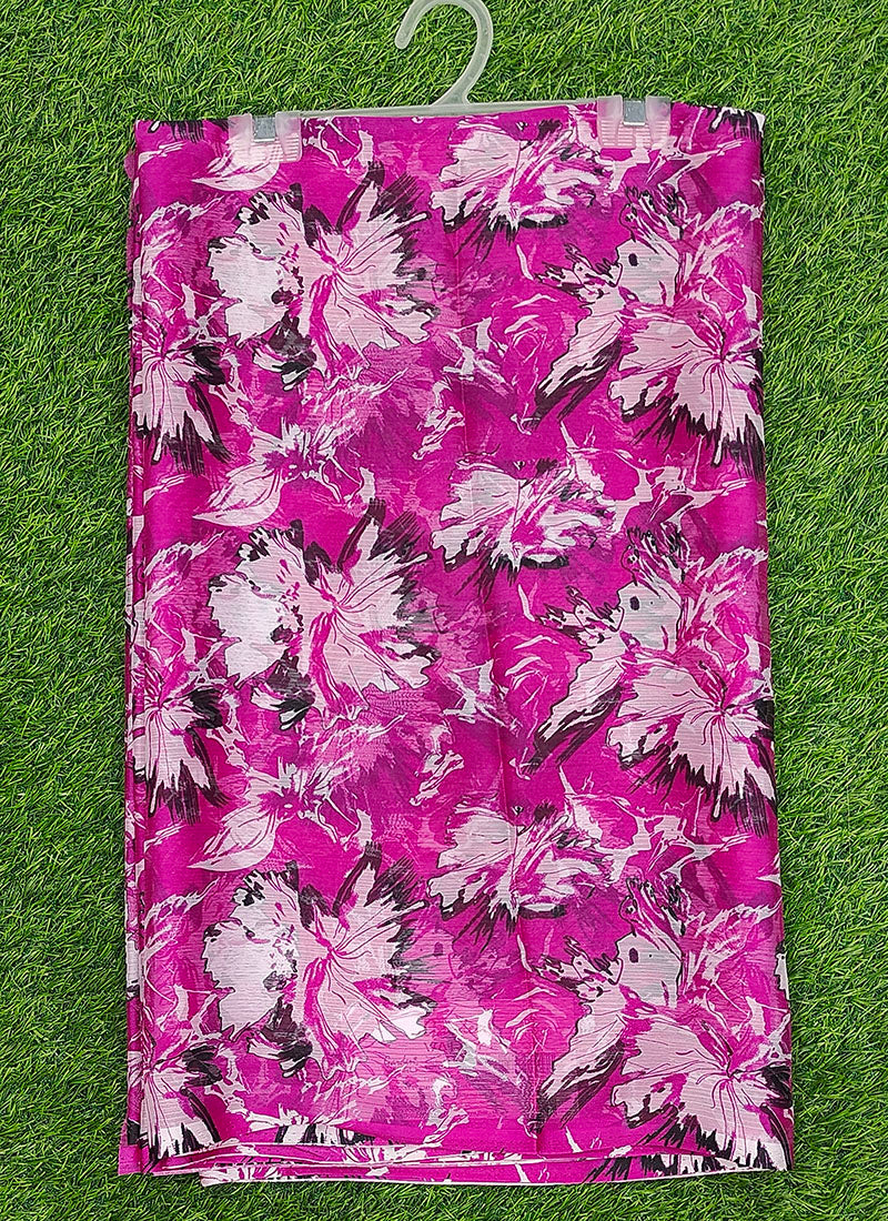 Latest Beautiful Garden Vareli Nara Chiffon Saree without Blouse