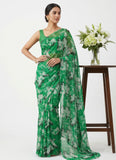 Latest Beautiful Garden Vareli Nara Chiffon Saree without Blouse