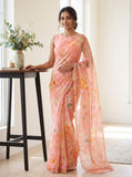Latest Beautiful Garden Vareli Nara Chiffon Saree without Blouse