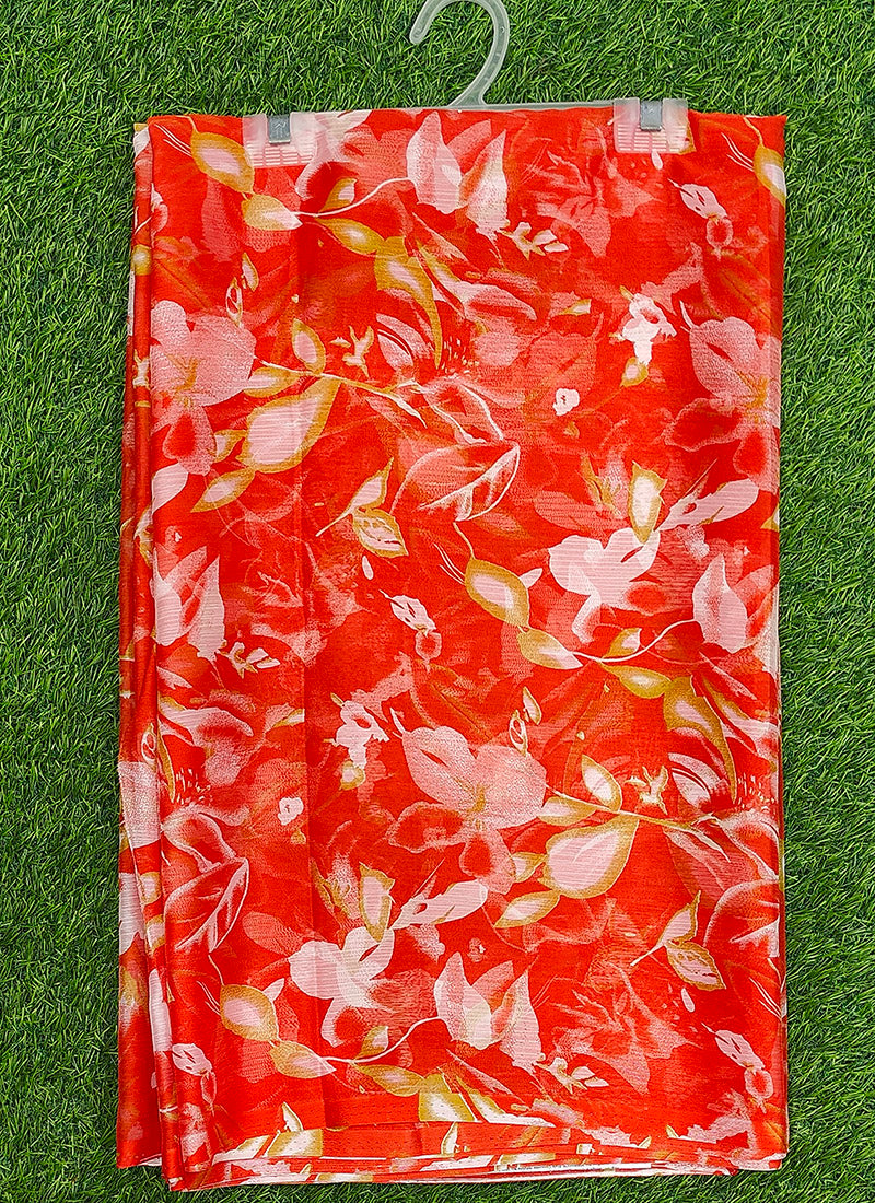 Latest Beautiful Garden Vareli Nara Chiffon Saree without Blouse