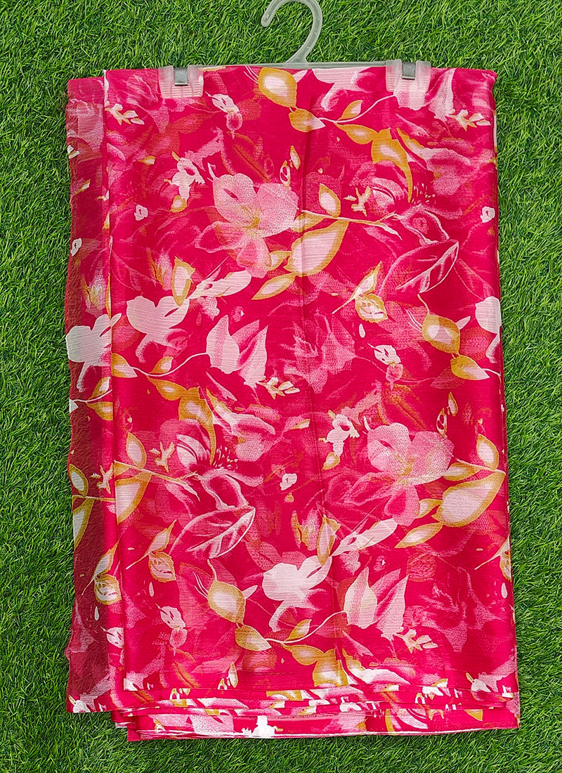 Latest Beautiful Garden Vareli Nara Chiffon Saree without Blouse