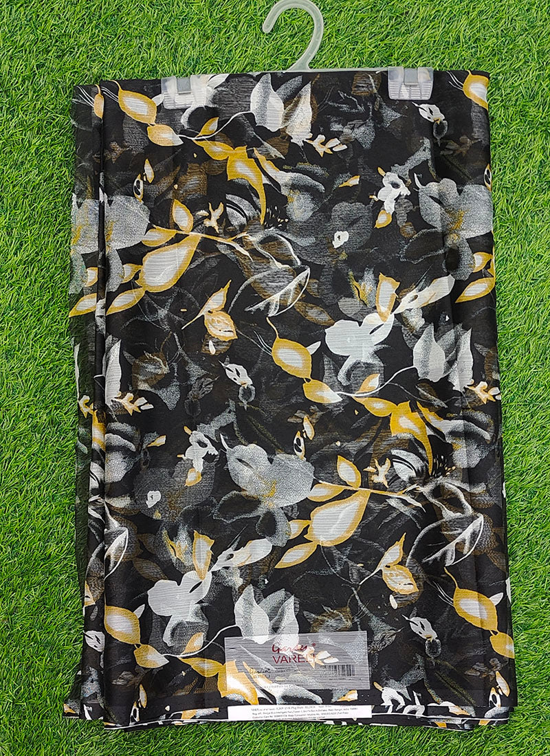 Latest Beautiful Garden Vareli Nara Chiffon Saree without Blouse