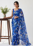 Latest Beautiful Garden Vareli Nara Chiffon Saree without Blouse