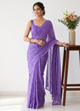 Latest Beautiful Garden Vareli Nara Chiffon Saree without Blouse