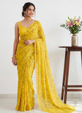 Latest Beautiful Garden Vareli Nara Chiffon Saree without Blouse