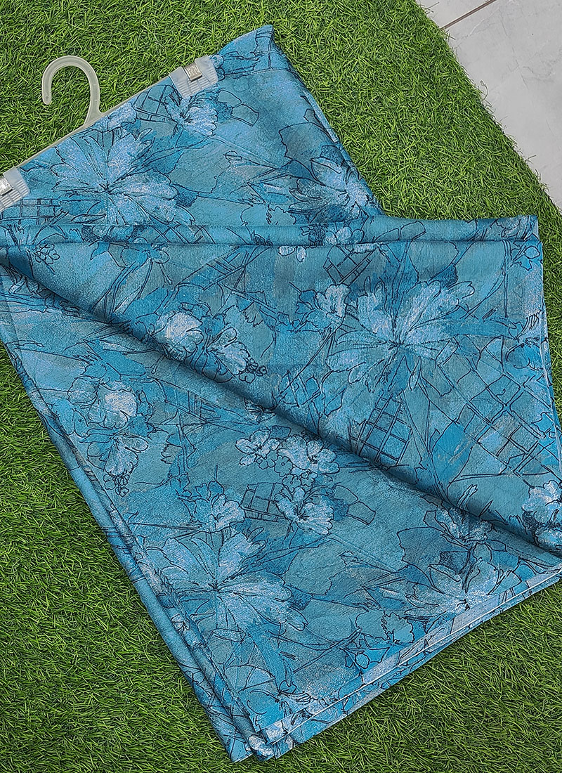 Latest Beautiful Garden Vareli Nara Chiffon Saree without Blouse