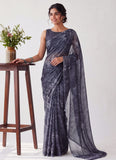 Latest Beautiful Garden Vareli Nara Chiffon Saree without Blouse