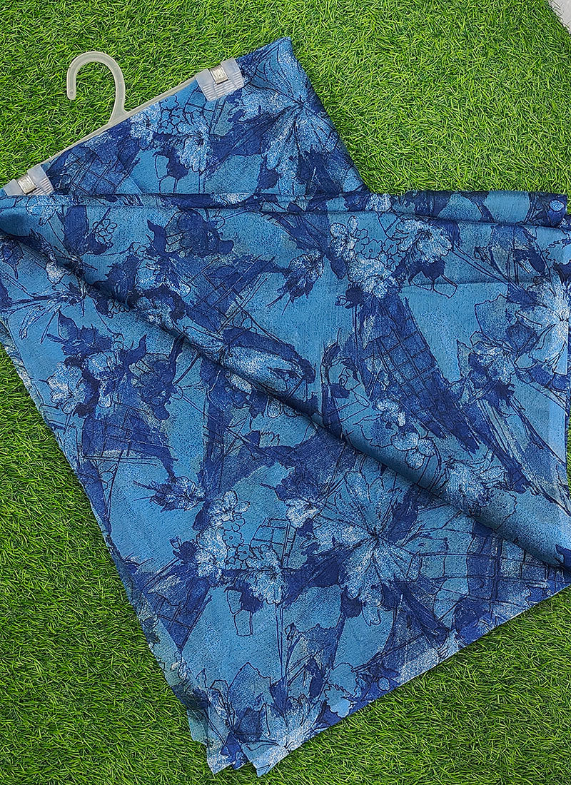 Latest Beautiful Garden Vareli Nara Chiffon Saree without Blouse