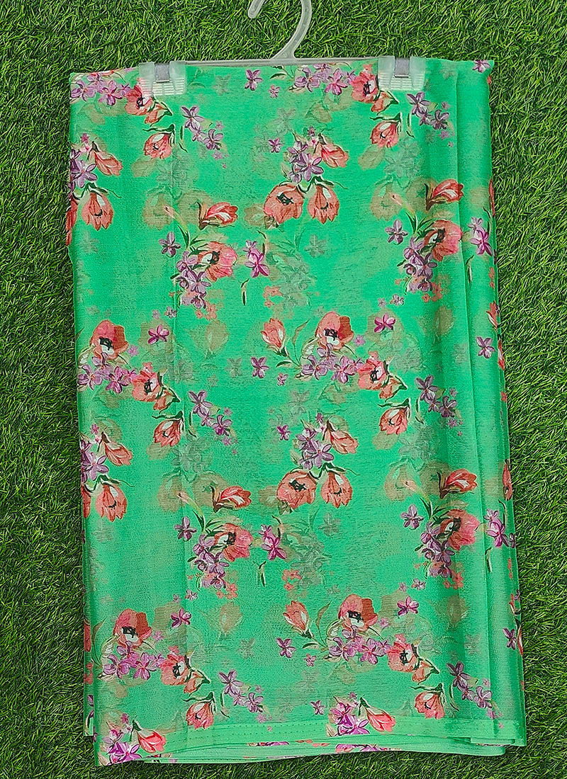 Latest Beautiful Garden Vareli Nara Chiffon Saree without Blouse