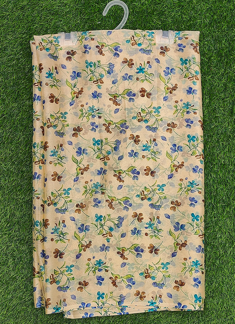 Latest Beautiful Garden Vareli Nara Chiffon Saree without Blouse