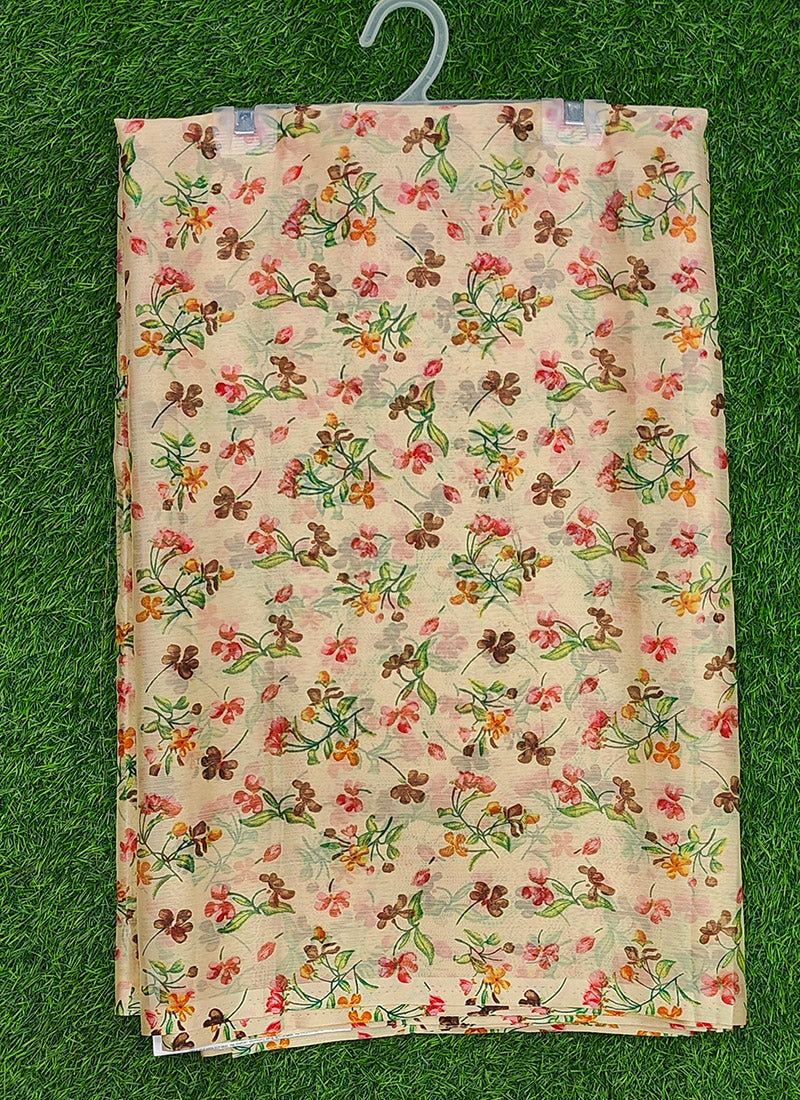 Latest Beautiful Garden Vareli Nara Chiffon Saree without Blouse