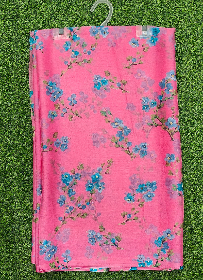Latest Beautiful Garden Vareli Nara Chiffon Saree without Blouse