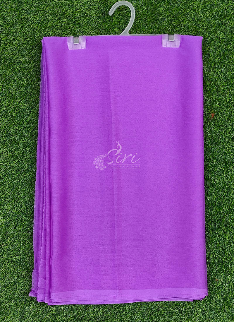 Exclusive Garden Vareli Plain Nara Chiffon Saree