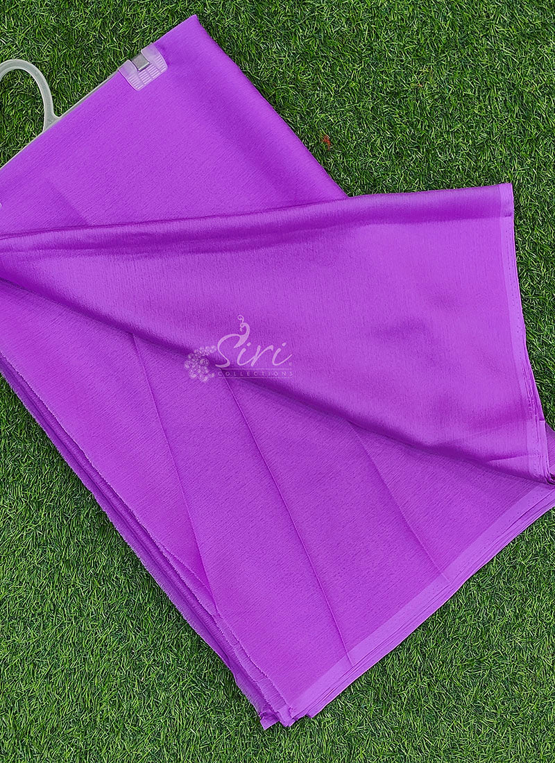 Exclusive Garden Vareli Plain Nara Chiffon Saree