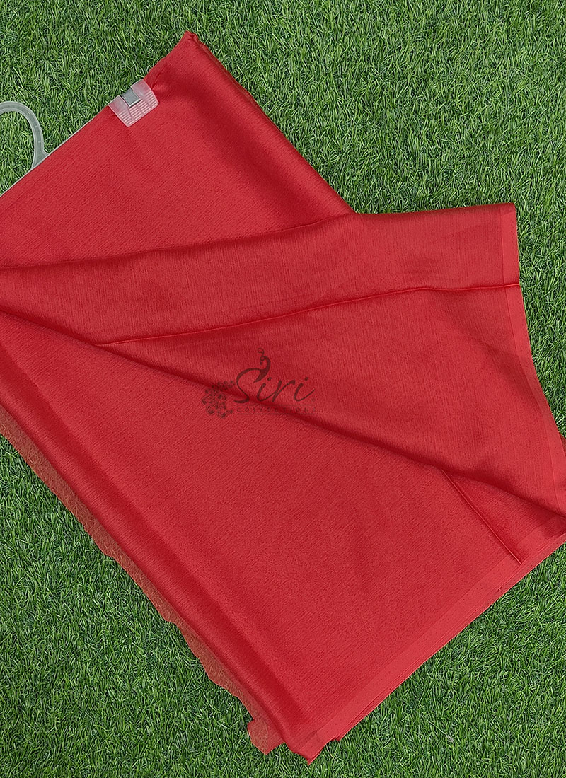 Exclusive Garden Vareli Plain Nara Chiffon Saree