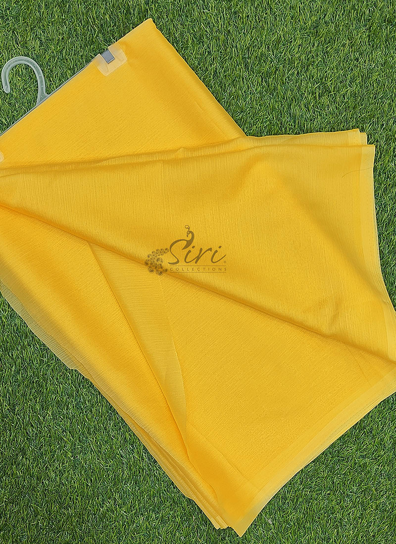 Exclusive Garden Vareli Plain Nara Chiffon Saree